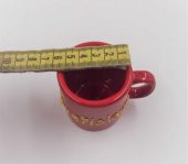 Sanat Taciri- Bratislava Slovakya Saplı Shot Bardağı - Porselen Bardak - 4