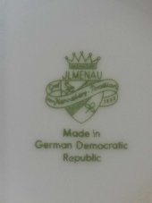 MADE İN GERMAN DEMOCRATIC REPUBLIC DAMGALI PORSELEN SÜTLÜK - 2