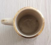 VİNTAGE 1 ADET EL BOYAMA PORSELEN SHOT BARDAĞI TANKART NO 423 - 3