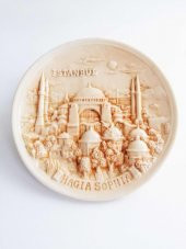 Seramik Porselen İstanbul Duvar Tabağı HAGİA SOPHİA Duvar Süsü thumbnail 1