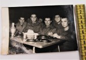 Eskilerden Siyah Beyaz Fotoğraf Askeri Yemekhane - 1