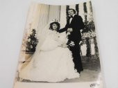 Eskilerden Siyah Beyaz Fotoğraf Gelin Damat - 1