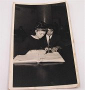 Eskilerden Siyah Beyaz Fotoğraf Nikah Masası İmza - 1