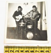 Eskilerden Siyah Beyaz Fotoğraf Müzik Grubu Akordiyon - 2