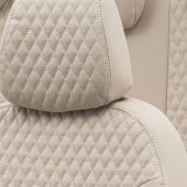 Otom Hyundai Starex 1999-2008 5+1 (6 Kişi) Özel Üretim Koltuk Kılıfı Amsterdam Design Deri Bej thumbnail 3