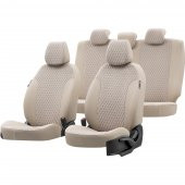 Otom Skoda Superb 2007-2014 Özel Üretim Koltuk Kılıfı Amsterdam Design Tay Tüyü Bej - 1