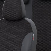 Otom Skoda Citigo 2011-2016 Özel Üretim Koltuk Kılıfı Tokyo Design Tay Tüyü Siyah - 3