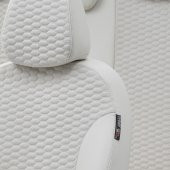 Otom Fiat Panda 2011-Sonrası Özel Üretim Koltuk Kılıfı Tokyo Design Tay Tüyü Siyah - Kırmızı thumbnail 3