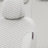 Otom Renault Trafic 2001-2014 5+1 (6 Kişi) Özel Üretim Koltuk Kılıfı Tokyo Design Deri Fildişi thumbnail 3