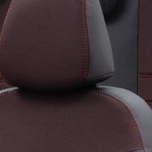 Otom Volkswagen Scirocco 2008-2017 Özel Üretim Koltuk Kılıfı Paris Design Kırmızı - Siyah - 3