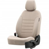 Otom Peugeot Partner 2005-2011 Özel Üretim Koltuk Kılıfı Original Design Krem Rengi thumbnail 2