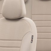 Otom V.w. Jetta 2005-2010 Özel Üretim Koltuk Kılıfı Original Design Krem Rengi - 3