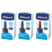 Pelikan Istampa Mürekkebi 28 ml Mavi Siyah Kırmızı - 1