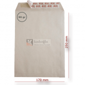 Asil Doğan Torba Zarf İmt Kraft Silikonlu 17x25 90 GR 500 Adet - 1