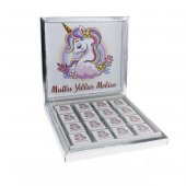 48 Adet Etiketli Unicorn Madlen Çikolata Bebek - 2