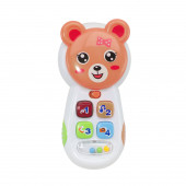 Oyuncak Telefon Sevimli Telefon Işıklı Sesli Kahverengi - 1