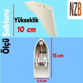 Lüks Mobilya Kanepe Sehpa TV Ünitesi Koltuk Ayağı 10 cm Krem Baza Ayak thumbnail 2