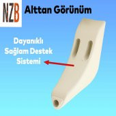 Lüks Mobilya Kanepe Sehpa TV Ünitesi Koltuk Ayağı 10 cm Krem Baza Ayak thumbnail 3