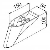Lüks Mobilya Kanepe Sehpa TV Ünitesi Koltuk Ayağı 10 cm Krem Baza Ayak thumbnail 5