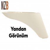 Lüks Mobilya Kanepe Sehpa TV Ünitesi Koltuk Ayağı 10 cm Krem Baza Ayak thumbnail 6