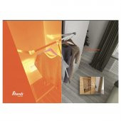 Hands Lift GarDolap Elbise Askı Asansörü Gri - 4