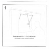 Hands Lift GarDolap Elbise Askı Asansörü Gri - 7