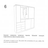 Hands Lift GarDolap Elbise Askı Asansörü Gri - 12