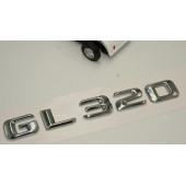 Benz GL 320 Bagaj Krom Metal 3M 3D Yazı Logo thumbnail 3