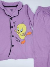 Tweety Baskılı Kız Çocuk Pijama Takımı ID:143 - 2