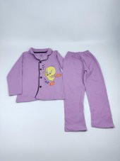 Tweety Baskılı Kız Çocuk Pijama Takımı ID:143 - 3