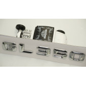 Benz GL 350 Bagaj Krom Metal 3M 3D Yazı Logo - 4