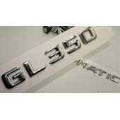 Benz GL 350 4Matic Bagaj Krom Metal 3M 3D Yazı Logo - 1
