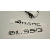 Benz GL 350 4Matic Bagaj Krom Metal 3M 3D Yazı Logo - 2