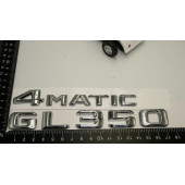 Benz GL 350 4Matic Bagaj Krom Metal 3M 3D Yazı Logo - 4