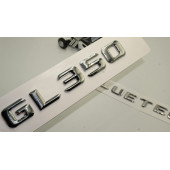 Benz GL 350 Bluetec Bagaj Krom Metal 3M 3D Yazı Logo thumbnail 1