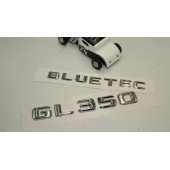 Benz GL 350 Bluetec Bagaj Krom Metal 3M 3D Yazı Logo thumbnail 2