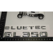 Benz GL 350 Bluetec Bagaj Krom Metal 3M 3D Yazı Logo thumbnail 5