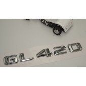 Benz GL 420 Bagaj Krom Metal 3M 3D Yazı Logo - 3