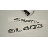 Benz GL 400 4Matic Bagaj Krom Metal 3M 3D Yazı Logo - 2