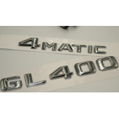Benz GL 400 4Matic Bagaj Krom Metal 3M 3D Yazı Logo - 3