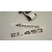 Benz GL 450 4Matic Bagaj Krom Metal 3M 3D Yazı Logo - 2