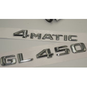 Benz GL 450 4Matic Bagaj Krom Metal 3M 3D Yazı Logo - 3