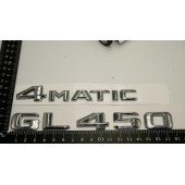 Benz GL 450 4Matic Bagaj Krom Metal 3M 3D Yazı Logo - 4