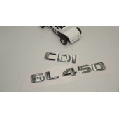 Benz GL 450 CDi Bagaj Krom Metal 3M 3D Yazı Logo - 2
