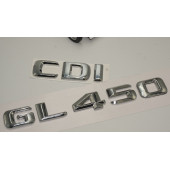 Benz GL 450 CDi Bagaj Krom Metal 3M 3D Yazı Logo - 3