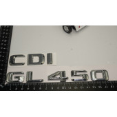 Benz GL 450 CDi Bagaj Krom Metal 3M 3D Yazı Logo - 4