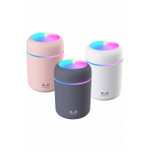 Hava Nemlendirici USB Buhar Makinesi Işıklı Oda Araç Aroma Difüzörü H2O - 6