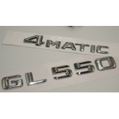 Benz GL 550 4Matic Bagaj Krom Metal 3M 3D Yazı Logo thumbnail 3