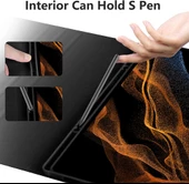 Samsung Galaxy Tab S8 Ultra SM-X900 X903 X905 X906 Kılıf Kablosuz Klavyeli Case Mobax Türkçe Klavye - 8