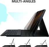 Samsung Galaxy Tab S8 Ultra SM-X900 X903 X905 X906 Kılıf Kablosuz Klavyeli Case Mobax Türkçe Klavye - 7